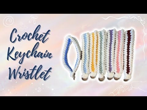Quick & easy crochet keychain wristlet TUTORIAL | beginner friendly crochet pattern & useful project
