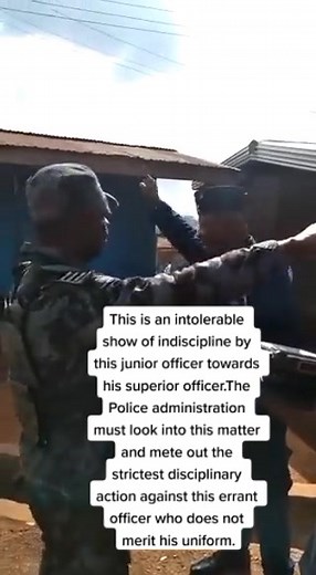 Junior Police VS Superior Officer #viral #trending #ghana #tiktokghana #ghanatiktok #ghanapolice