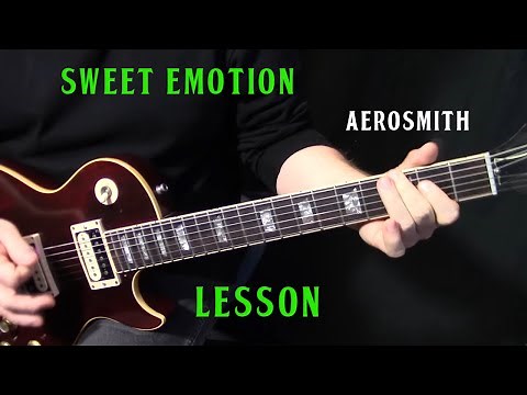 how to play "Sweet Emotion" on guitar by Aerosmith - rhythm guitar lesson