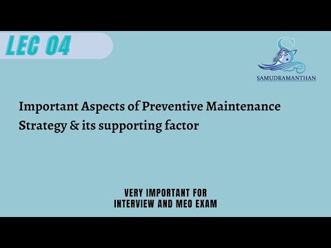 4. Important Aspects of Preventive Maintenance Strategy & Supporting Factors | ‪@_samudramanthan_‬