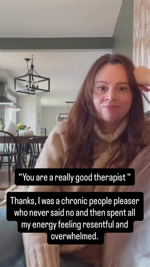 Therapy can help you identify patterns and learn new ways to live. If you struggle with people pleasing, anxiety, or perfectionsim therapy can help. ##therapy##anxious##depression##virtualtherapymichigan##anxiety