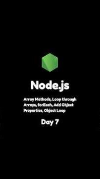 Node.js | Day 7 #nodejs #javascript #programming #coding #developer