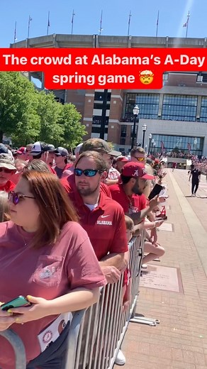 18K views · 2K reactions | Spring football is no joke in Tuscaloosa  The crowd at Alabama’s A-Day game 勞 #Alabama #Bama #RTR #RollTide #AlabamaFootball | Alabama Crimson Tide on AL.com | Facebook
