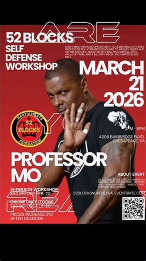 2026 52 Blocks Seminar - Online and Norfolk, VA #52blocks #boxing