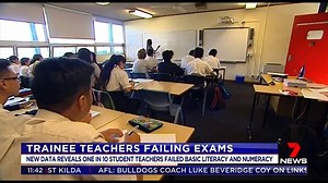 326K views · 2K reactions | One-in-10 trainee teachers is failing basic literacy and numeracy tests. The concerning figures have been revealed in a new report showing the standard has slipped for a third consecutive year, with almost 10 per cent of aspiring teachers not able to pass a Year 9 exam. Latest: https://7news.link/vgEFeT #7NEWS | 7NEWS Sydney | Facebook