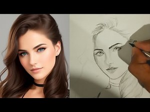 1 Line Portrait Drawing Method | Easy Face Drawing Tutorial