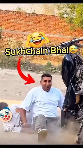 Sukhchain Bhai ko Chot lag gi 😅🤣#nishudeshwal #shorts #rohitdeshwal #automobile #stunt #trending