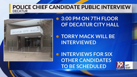 Decatur Police Chief Public Interview | April 15, 2025 | News 19 at 6 p.m.