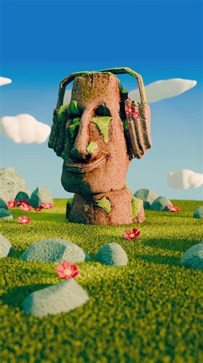 Blender Maoi head(Free Course!) #blender #sculpture #3danimation #freecourse
