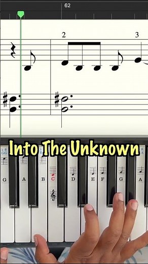 Into The Unknown (Frozen) || Sheet Music || Piano