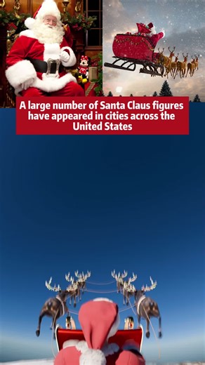 SANTA CLAUS IS REAL! NUMEROUS IMAGES OF SANTA CLAUS HAVE BEEN RECORDED IN CITIES ACROSS THE UNITED STATES IN RECENT DAYS.#Santa Claus#Christmas#fpy#greenscreen#use