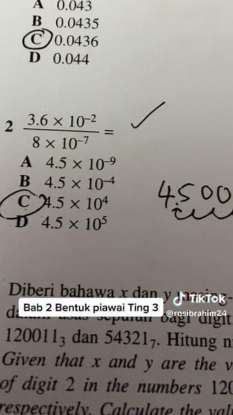 Math Form 3 - Bentuk Piawai SPM Practice Tutorial
