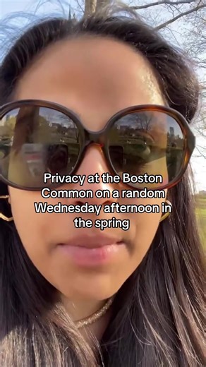 Privacy at the Boston Common on a random Wednesday afternoon in the spring #bostontiktok #bostonmassachusetts #soothingsounds