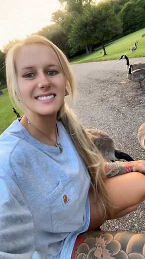 Аlexis ХJ on Instagram: "I’m not only a chicken mom, I’m also a Canada goose mom. I love them so much. #alexisxj #canadagoose #geese"