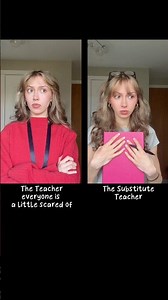 #pov The teacher that everyone is a little scared of & The substitute teacher…
