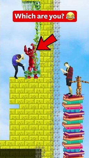 FNAF TOWER CLIMB CHALLENGE!! 😂 #shorts