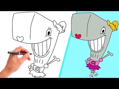 How To Draw PEARL KRABS FROM SPONGEBOB // EASY! // Step-By-Step