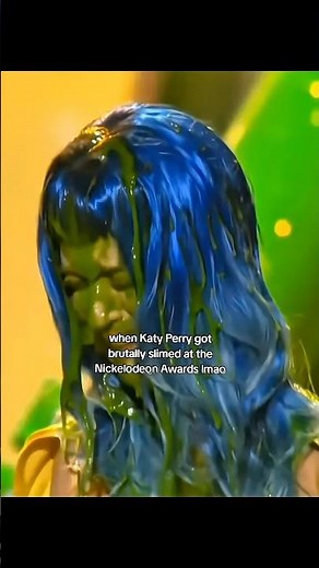 Katy Perry got brutally slimed at the Nickelodeon 😂