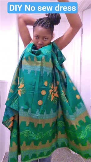 Diy no sew Ankara dress