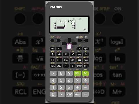 fx300ES+2 Solving for x Using A Table of Values