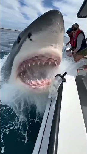 The Fin Was Only the Warning🦈🌊😨#GiantShark #TouristReaction #SeaAdventure #CaughtOnPhone #WildOcean