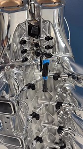 Here’s a behind-the-scenes look at what’s underneath one of our Alien Series intake manifolds. A lot of thought and design work goes into hiding a tremendous amount of functionality within these intakes. | Nelson Racing Engines