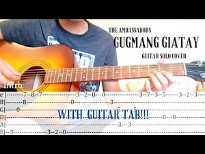 Gugmang giatay intro & outro guitar plucking w/tab