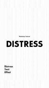 Distress Text Effect in Photoshop | Quick Tutorial