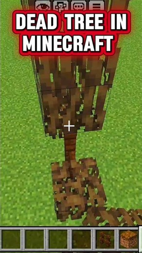 dead tree build in Minecraft #minecraft #minecraftbuild #shorts #viral