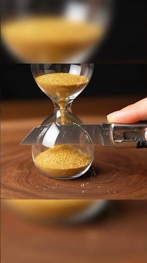 Slicing a Sand Timer… and Time Slows Down ⏳✨