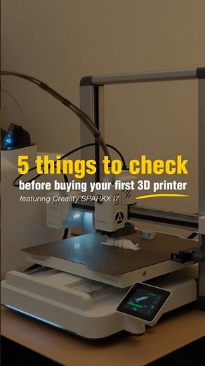 🤔 Wondering what specs matter most for your next 3D printer? #sparkxi7 #3dprinting