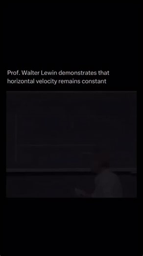 ScienceX on Instagram: "Prof. Walter Lewin used a moving launcher to test a basic rule of physics. A ball was fired straight upward while the machine moved forward at a constant speed. Intuition suggested the machine would roll ahead of the ball. That didn’t happen. The ball fell straight back into the launcher. Its horizontal speed stayed exactly the same as the machine’s from the moment it was released. Gravity only affected the vertical motion. The experiment demonstrated Galilean relativity 