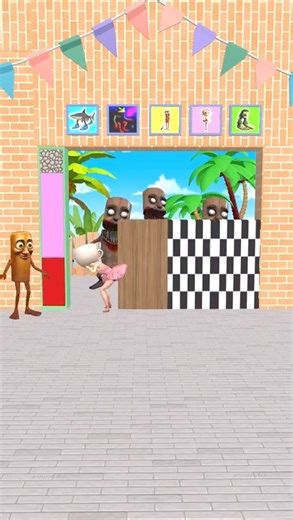 Singing Challenge: Tung Tung Tung Nonstop to Help Ballerina Cappuccina Escape Zombies! 🎤🧟 #funny