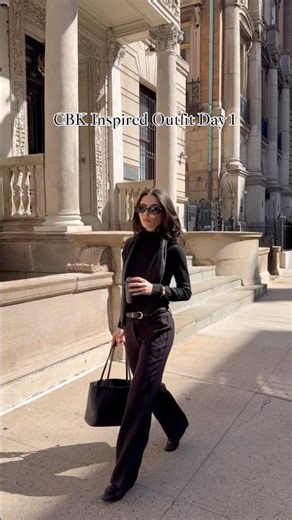 Carolyn Bessette Kennedy Inspired Outfit Day 1 ☕️🗞️🖤 #nyc