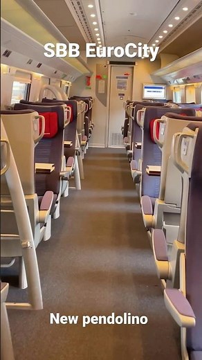 SBB EuroCity new pendolino: EC44 Venice-Geneva| ETR 610, RABe 503 Astoro tilting train first class
