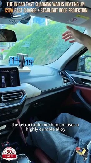 Retractable Car Charger with Starlight