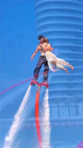 Haha, brave yet timid! WaterSkiing Afei