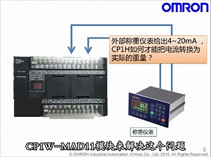 CP1 PLC添加模拟量模块MAD11的使用