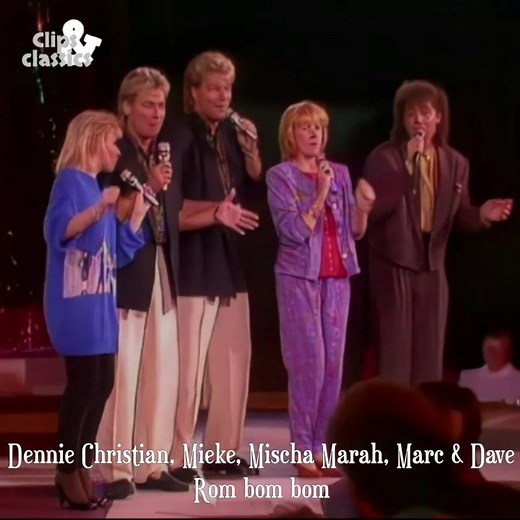 🎉🥁 Dennie Christian, Mieke, Mischa Marah, Marc & Dave – Rom Bom Bom 🥁🎉 | Clips & Classics