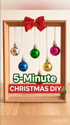 5-minute Christmas DIY 🎄| easy holiday decor idea 💡 #christmas2025