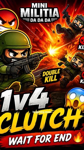“Pro Player Mode ON 🔥 Mini Militia Insane Kills 😱”#shortsfeed #minimilitia