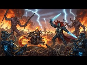What If Ghost Rider and Spawn Entered Warhammer 40?