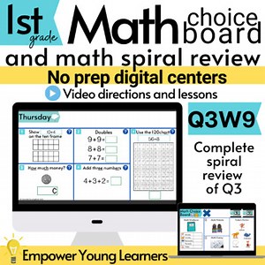 Digital Math Centers and Spiral Review Quarter 3 Week 9