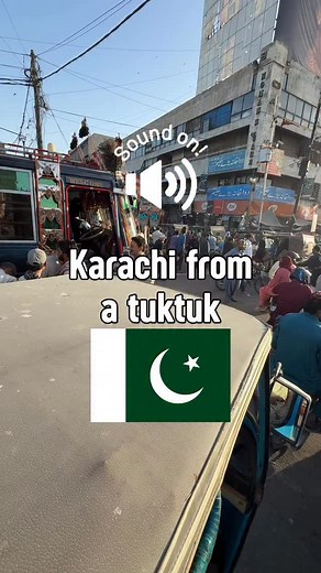 The sights and sounds of Karachi, Pakistan. 🇵🇰 The good AND the bad.🫣 I could honestly drive around this city in tuktuk all day long. It's so entertaining!😂 As I was about to get out of the tuktuk, the 2 lads on the motorbike stopped to talk to me and asked me if I wanted to go with them for Biryani. Unfortunately, traffic was horrendous and I got impatient, so I jumped off after about 20 minutes and continued to explore on foot!😁 #karachi #travel #pakistan #travelpakistan | Lee Chafer - Tr