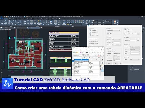 Tutorial CAD: Como Criar Tabelas Dinâmicas Utilizando o Comando AREATABLE do ZWCAD