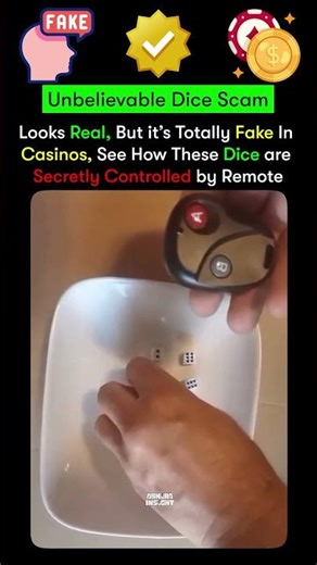 You Won’t Believe This Dice Trick 😲 | Real or Scam? #shorts #casino #shorts #satisfying