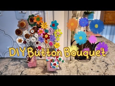 DIY Button Bouquet | Easy Craft That Looks Amazing