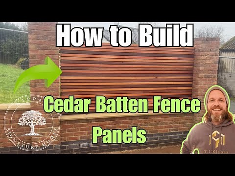 How to Build Modern Cedar Batten Fence Panels | Step-by-Step with Pro Tips