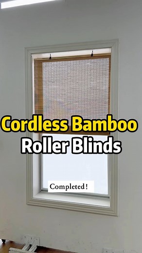 Cordless Bamboo Roller Blinds The cordless design provides a clean, tangle-free look to the window and creates a safer environment for children and pets.  Embrace the Serenity of Nature with Bamboo Blinds. Infuse your home with a touch of freshness, blending the warmth of nature into your daily life. #BambooBlinds #NaturalDecor #FreshHomeVibes #homedecor #homesweethome #cozy | LazBlinds | Facebook