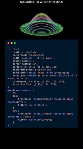 Creative 3D Animation with Source Code using HTML and CSS | CSS Animation Project